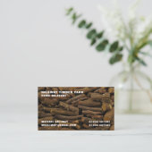 Carte De Visite Carnet de bois, Bois/Bois/Jardin (Debout devant)