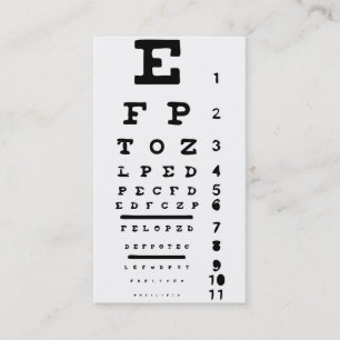 Carte De Visite Carnet de vue Vision Clinique Docteur Opticien Bus