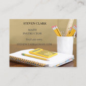 Carte De Visite Carnet du calculateur enseignant/mathématicien/édu (Devant)