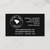 Carte De Visite Carolina du Sud - Services publics (Devant)