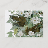 Carte De Visite Carolina Pigeon Audubon Morning Dove (Dos)