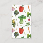 Carte De Visite Carotte organique de l'aquarelle (Dos)