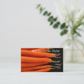 Carte De Visite Carottes fraîches du jardin (Debout devant)