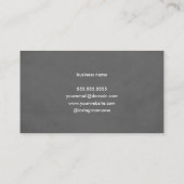 Carte De Visite Carottes modernes et élégantes Photo Chef personne (Dos)