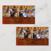 Carte De Visite Carousel Entertainment (Devant / Derrière)