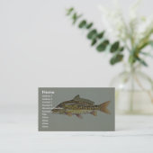 Carte De Visite Carpe miroir (Debout devant)