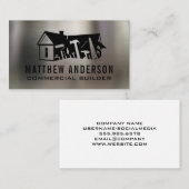Carte De Visite Carpenter Builder Outils Logo Design | Couleur (Devant / Derrière)