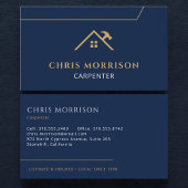 Carte De Visite Carpenter Carpentry Contractor Home Builder