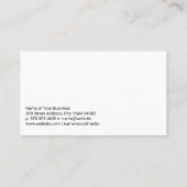 Carte De Visite Carpenter mesure une coupe de bois (Dos)