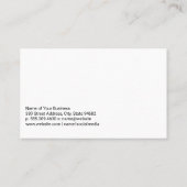 Carte De Visite Carpenter mesure une coupe de bois | Construction (Dos)