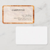CARTE DE VISITE CARPENTER modifiable (Devant / Derrière)