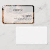 CARTE DE VISITE CARPENTER modifiable (Devant / Derrière)