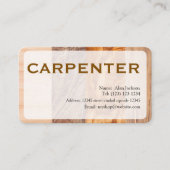 CARTE DE VISITE CARPENTER modifiable (Devant)