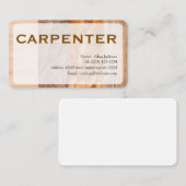 CARTE DE VISITE CARPENTER modifiable (Devant / Derrière)