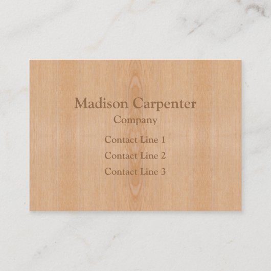 Carte De Visite Carpenter Monogram (Dos)