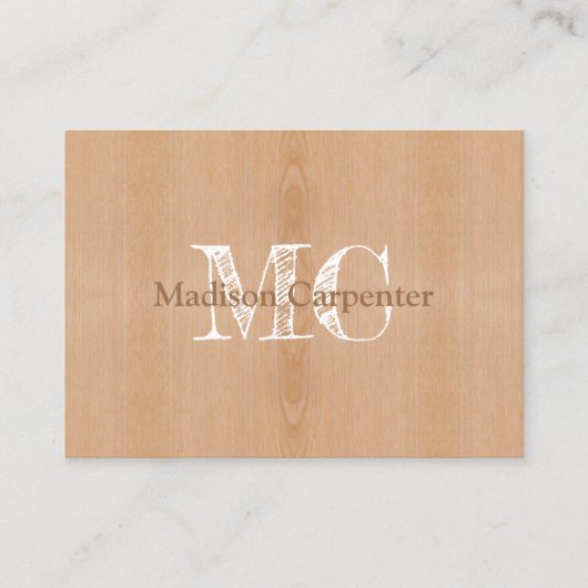 Carte De Visite Carpenter Monogram (Devant)