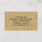 Carte De Visite Carpenter photo en gros plan en bois de cèdre (Dos)