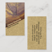 Carte De Visite Carpenter photo en gros plan en bois de cèdre (Devant / Derrière)