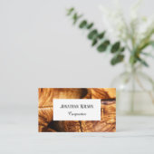 Carte De Visite Carpenter professionnel classique promouvoir votre (Debout devant)