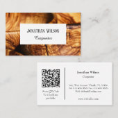 Carte De Visite Carpenter professionnel classique promouvoir votre (Devant / Derrière)