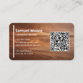 Carte De Visite Carpenter rustique unique (Devant)