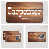 Carte De Visite Carpenter rustique unique