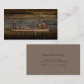 Carte De Visite Carpenter Tools Woodworking Professionnel Wood (Devant / Derrière)