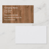 Carte De Visite Carpenter Woodgrain Arrière - plan Art (Devant / Derrière)