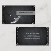 Carte De Visite Carpenter Woodworking Professional Chalkboard Tool (Devant / Derrière)