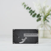 Carte De Visite Carpenter Woodworking Professional Chalkboard Tool (Debout devant)