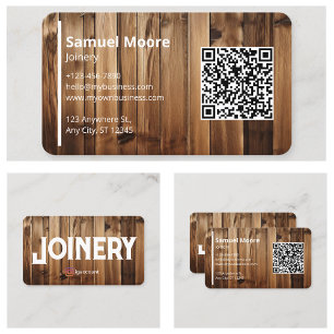 Carte De Visite Carpenters Joinery Woodworking