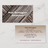 Carte De Visite Carpentier (Devant / Derrière)