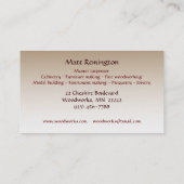 Carte De Visite Carpentier (Dos)