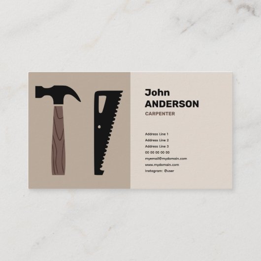 Carte De Visite Carpentier (Dos)