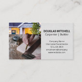 Carte De Visite Carpentier | Ouvrier du bâtiment | Maison (Devant)