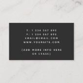 Carte De Visite Carpentry du logo de l'outil Handyman (Dos)