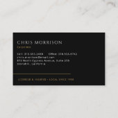 Carte De Visite Carpentry Home Builder Carpenter Contractor  (Dos)