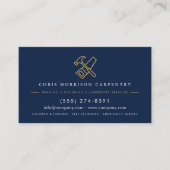 Carte De Visite Carpentry Home Improvement Hammer Saw (Devant)