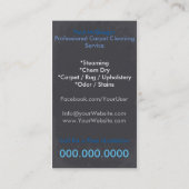 Carte De Visite Carpet Cleaning Service Business Card (Dos)