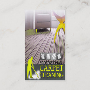 Carte De Visite Carpet Cleaning Service Business Card