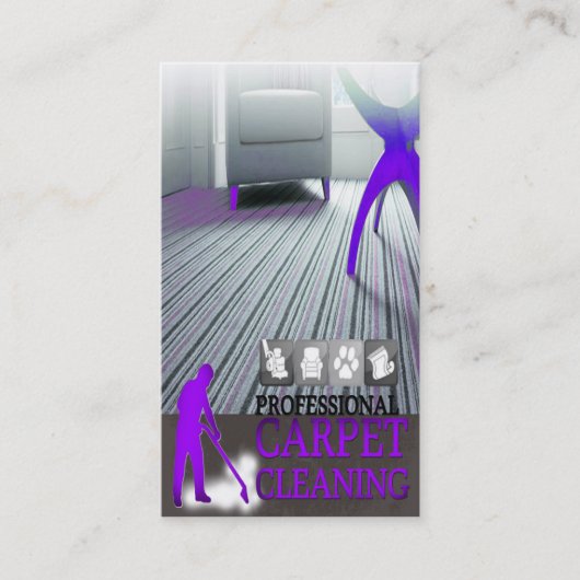 Carte De Visite Carpet Cleaning Service Business Card (Devant)