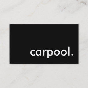 Carte De Visite carpool. (couleur personnalisable)