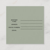 carte de visite carré (Devant)