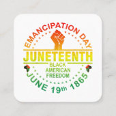 Carte De Visite Carré 1865, 1865, afro-américain, noir (Dos)