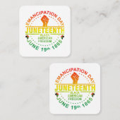 Carte De Visite Carré 1865, 1865, afro-américain, noir (Devant / Derrière)