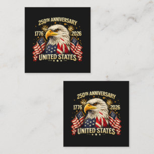 Carte De Visite Carré 250e anniversaire États-Unis 1776-2026