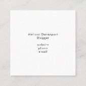 Carte De Visite Carré 2 Coeurs rouges réunis Répéter le Motif (Dos)