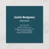 Carte De Visite Carré 2 mignons Petits Renards Rouges Aquarelle Design (Dos)