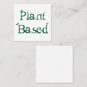 Carte De Visite Carré À base de plantes (Devant / Derrière)