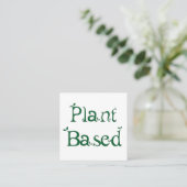 Carte De Visite Carré À base de plantes (Debout devant)